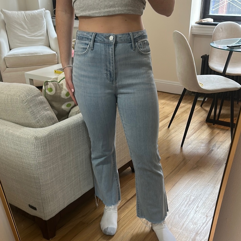 Just black light wash jeans